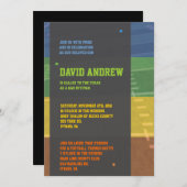 サッカーテーマのバー・バット・ミツバ祭招待状 招待状 (正面/裏面)