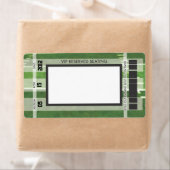 サッカーテーマのプリントあなたの住所 シール (インサイチュ)