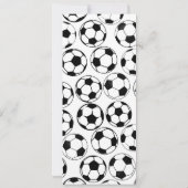 サッカーテーマイベントチケット誕生日招待状 招待状 (裏面)