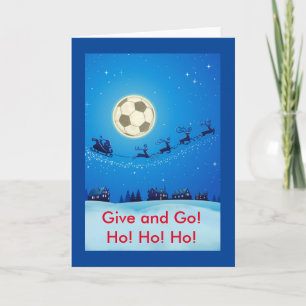 サッカーテーマクリスマスカード シーズンカード