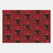 サッカーテーマクリスマスギフトラップHAMbyWG ラッピングペーパーシート (正面3)