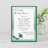 サッカーテーマッドカップルズウェディングシャワー招待状 招待状 (スタンド正面)