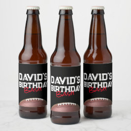 サッカーテーマバースデーパーティービールボトルラベル ビールラベル
