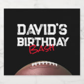 サッカーテーマバースデーパーティービールボトルラベル ビールラベル (シングルラベル)