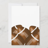 サッカーテーマバースデーパーティ招待状 (裏面)