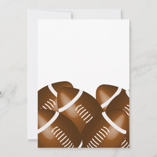 サッカーテーマバースデーパーティ招待状 (裏面)