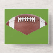 サッカーテーマバー(ユダヤ教の)バル・ミツバーオールインワン招待状 オールインワン招待状 (裏面)