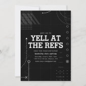 サッカーテーマパーティー招待状テンプレート 招待状 (正面)