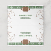 サッカーテーマパーティー足テント プレイスカード (外部開封)