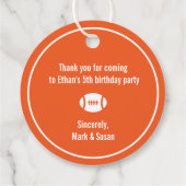 サッカーテーマビーフビーフサンキューラベル フェイバータグ (裏面)