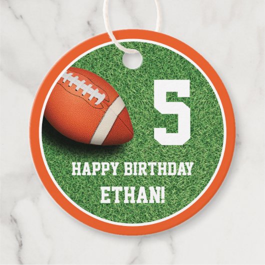 サッカーテーマビーフビーフサンキューラベル フェイバータグ (正面)