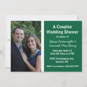 サッカーテーマフォトウェディングシャワー招待状 招待状 (正面)