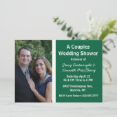 サッカーテーマフォトウェディングシャワー招待状 招待状 (スタンド正面)