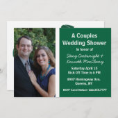 サッカーテーマフォトウェディングシャワー招待状 招待状 (正面/裏面)