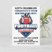 サッカーテーマフォトバースデーパーティ招待状 (スタンド正面)