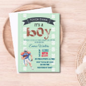 サッカーテーマベビーシャワー招待状 招待状