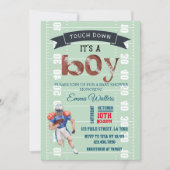 サッカーテーマベビーシャワー招待状 招待状 (正面)