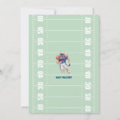 サッカーテーマベビーシャワー招待状 招待状 (裏面)