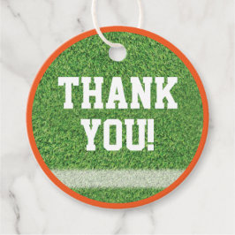 サッカーテーマメッセージカード フェイバータグ