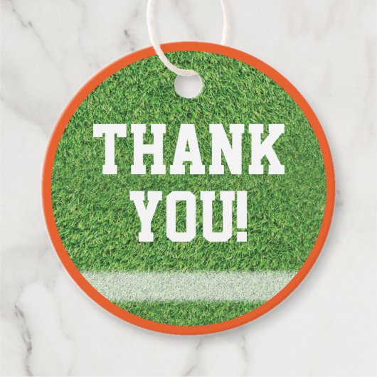 サッカーテーマメッセージカード フェイバータグ (正面)