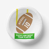 サッカーテーマ子供の誕生日パーティー紙ボウル ペーパーボウル (正面)