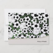 サッカーテーマ応答カード 出欠カード (裏面)