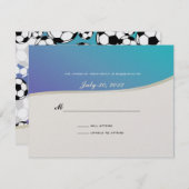 サッカーテーマ応答カード 出欠カード (正面/裏面)