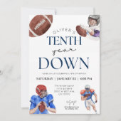 サッカーテーマ男子10歳 招待状 (正面)