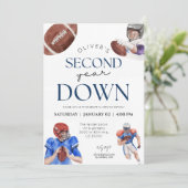 サッカーテーマ男子2歳の誕生日 招待状 (スタンド正面)