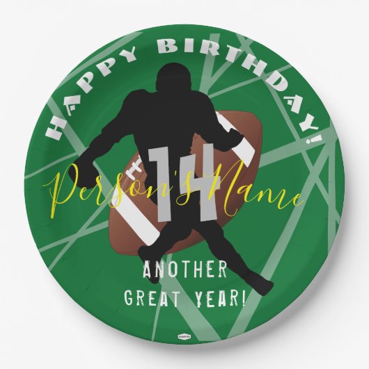 サッカーテーマ紙プレートHAMbyWG紙プレート ペーパープレート (正面)