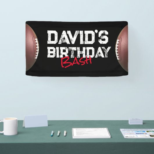 サッカーテーマ誕生日パーティバナー 横断幕 (トレードショー)