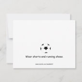 サッカーテーマ誕生日パーティーの招待状 招待状 (裏面)