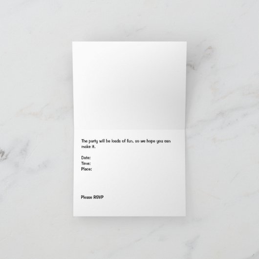 サッカーテーマ誕生日パーティーへの招待 サンキューカード (内部)