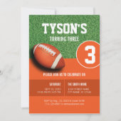 サッカーテーマ誕生日招待状forボーイズ 招待状 (正面)