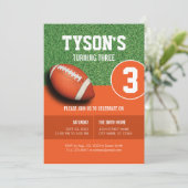 サッカーテーマ誕生日招待状forボーイズ 招待状 (スタンド正面)