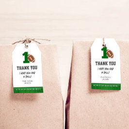 サッカーテーマ1年目ダウン誕生日ありがとう ギフトタグ