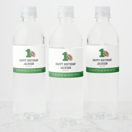 サッカーテーマ1年目ダウン誕生日の好意 ペットボトルラベル