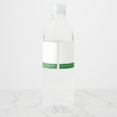 サッカーテーマ1年目ダウン誕生日の好意 ペットボトルラベル (裏面)