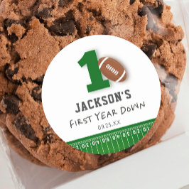 サッカーテーマ1年目ダウン誕生日の好意 ラウンドシール