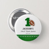 サッカーテーマ1年目ダウン誕生日の好意 缶バッジ (正面&裏面)
