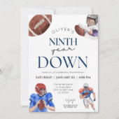 サッカーテーマ9歳 招待状 (正面)