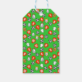 サッカーテーマ（赤シャツ付） ギフトタグ