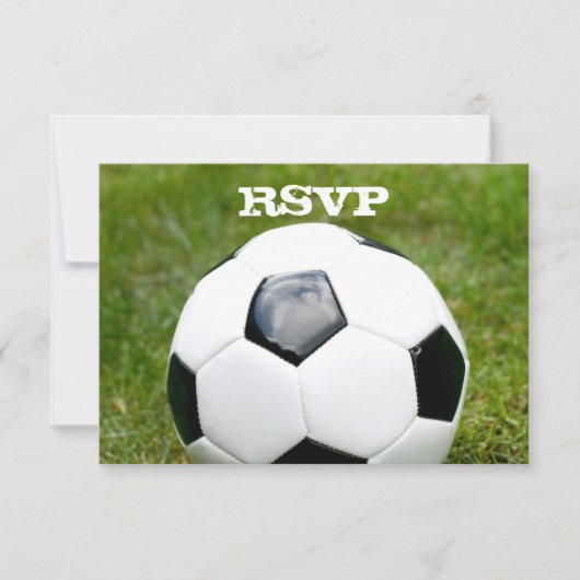 サッカーテーマRSVP 出欠カード (正面)