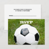 サッカーテーマRSVP 出欠カード (正面/裏面)