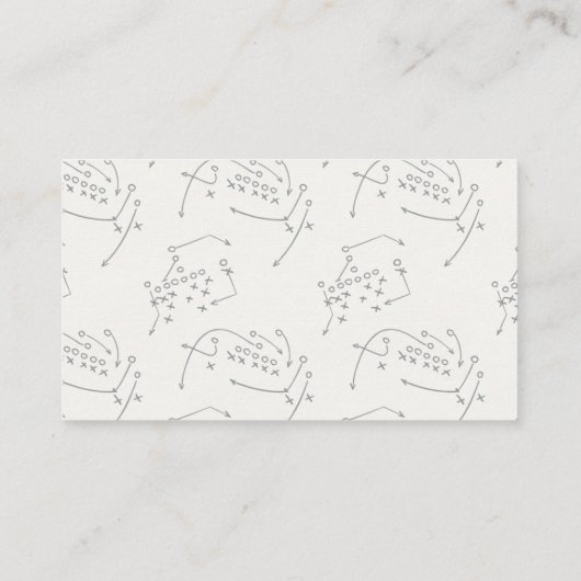 サッカーテールゲートタッチダウンビュッフェ座席表 プレイスカード (裏面)