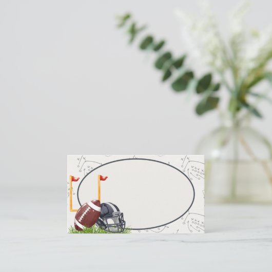 サッカーテールゲートタッチダウンビュッフェ座席表 プレイスカード (スタンド正面)