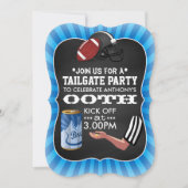 サッカーテールゲート誕生日パーティー 招待状 (正面)