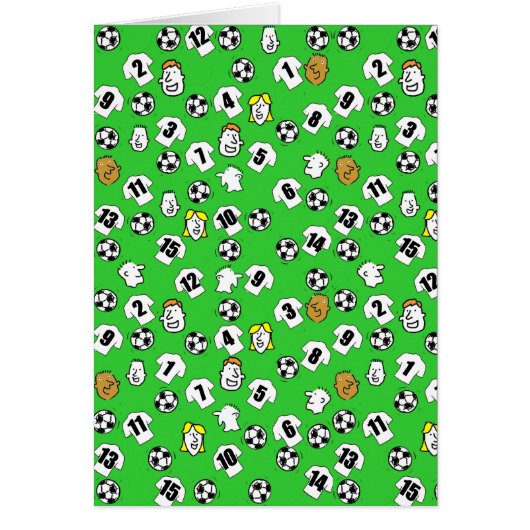 サッカーデザインと白シャツ (正面)