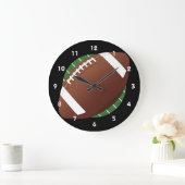 サッカーデザインウォールクロック ラージ壁時計 (ホーム)