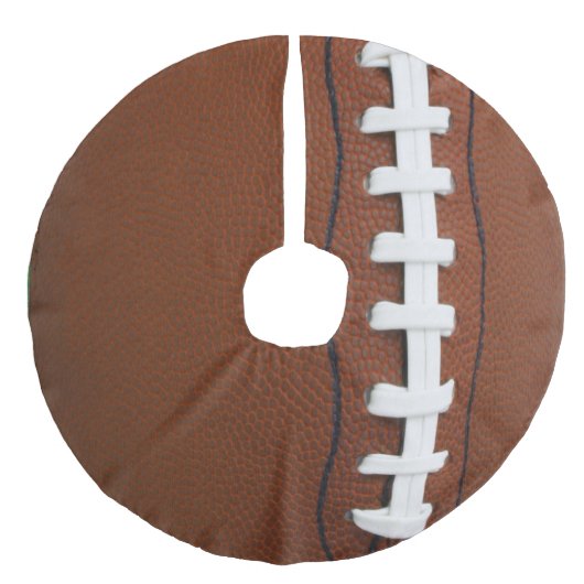 サッカーデザインクリスマスツリースカート フェイクリネンツリースカート (正面)